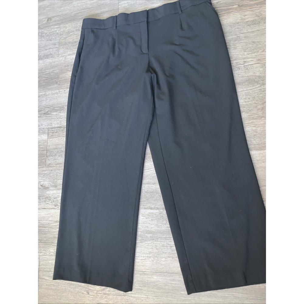 Kim Rogers Womens 18W Short Black Dress Pants Regular Fit Stretch 2481WNSKR